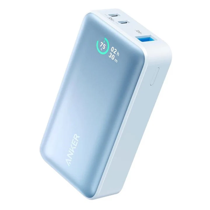 Anker Power Bank, 533 Power Bank 30W Power IQ 3.0 Portable Charger with PD 30W A1256H (Blue)