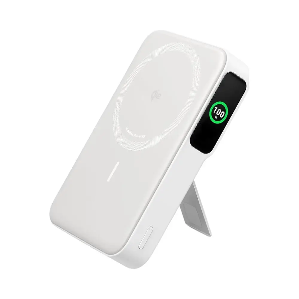 Power Bank Anker MagGo (10K) with 2ft 0.6m USB-C to USB-C Cable A1645H11 - A1654H21 (WHITE)