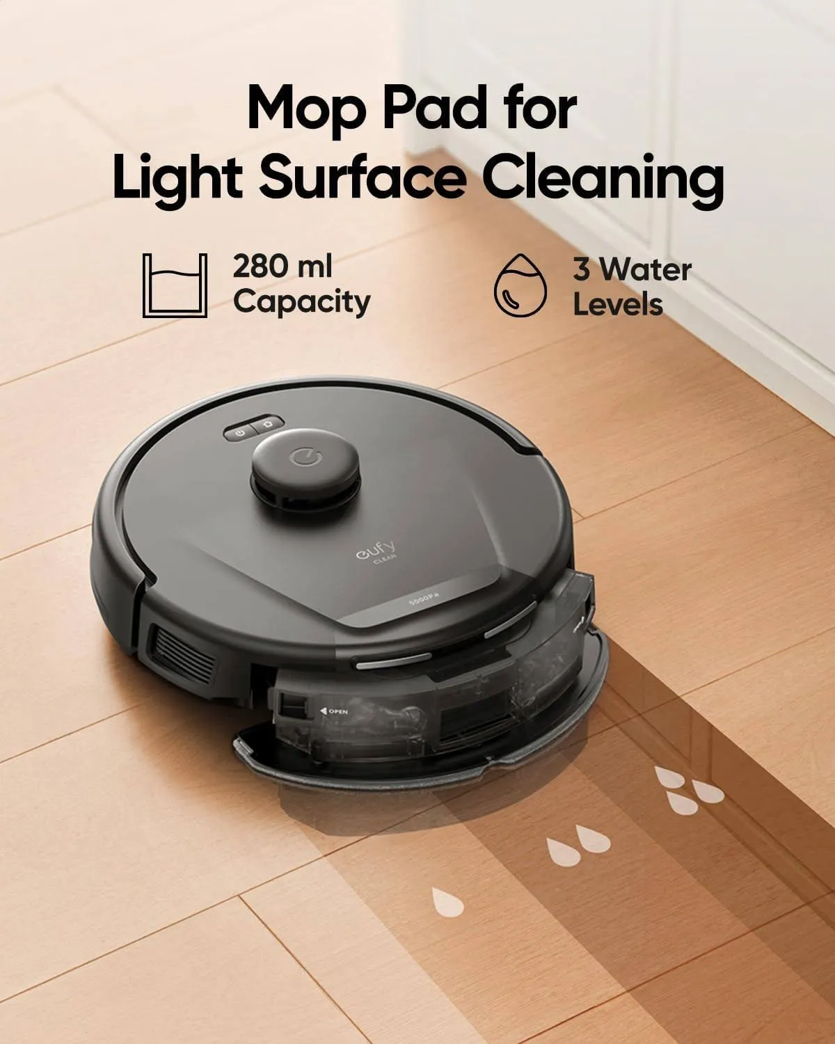 Eufy RoboVac L60 Hybrid Robotic Vacuum Cleaner Black T2268V11