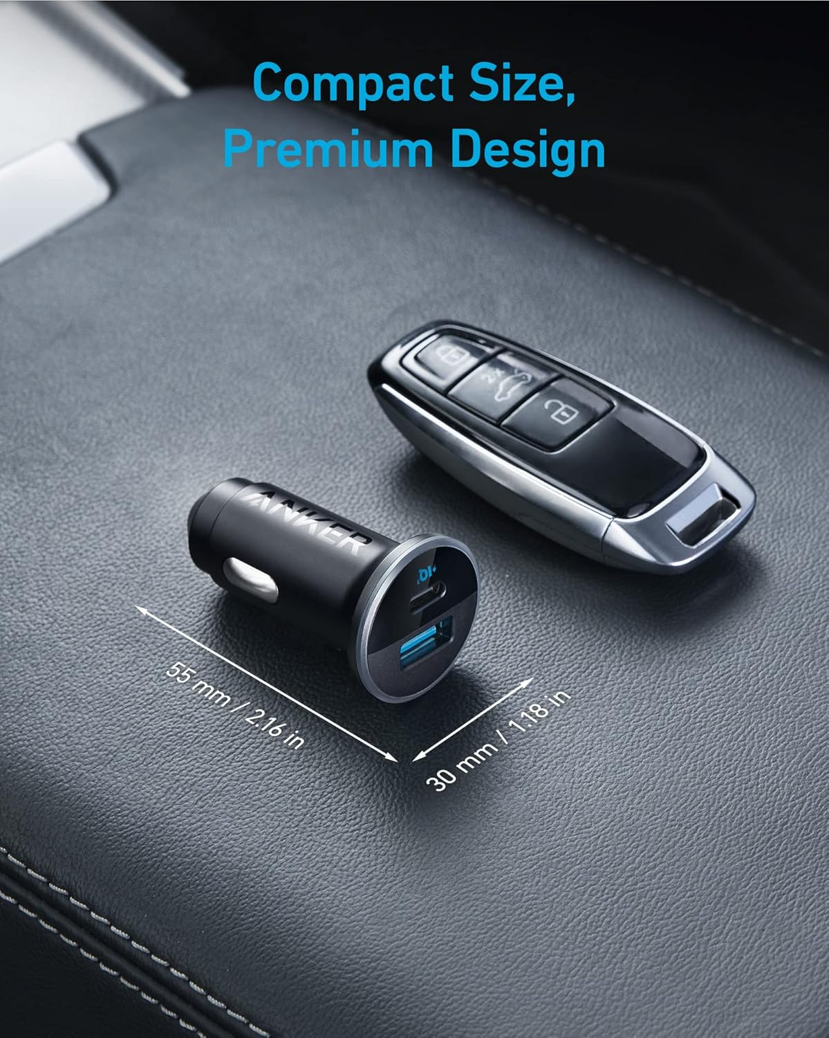 Anker 323 Car Charger 52.5W A2735H11