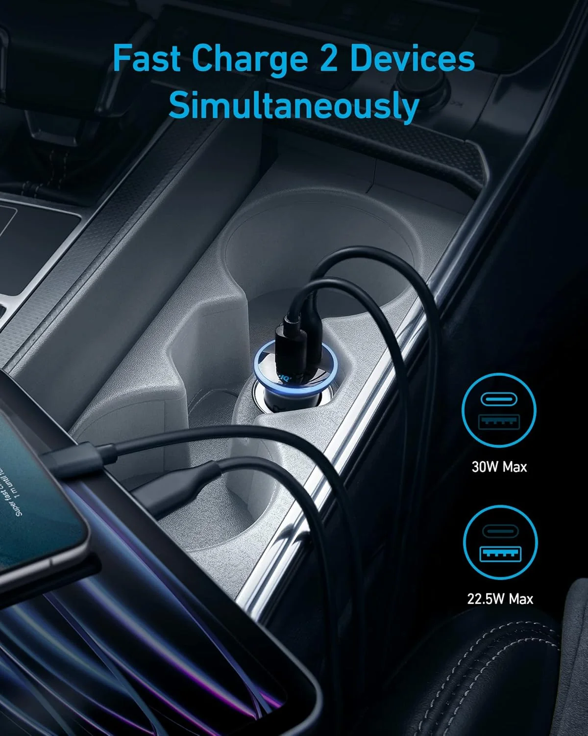 Anker 323 Car Charger 52.5W A2735H11