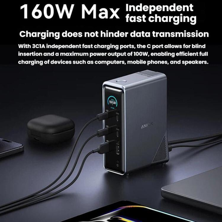 Anker Prime Charging Docking Station 160W-Gray-A83B62A1