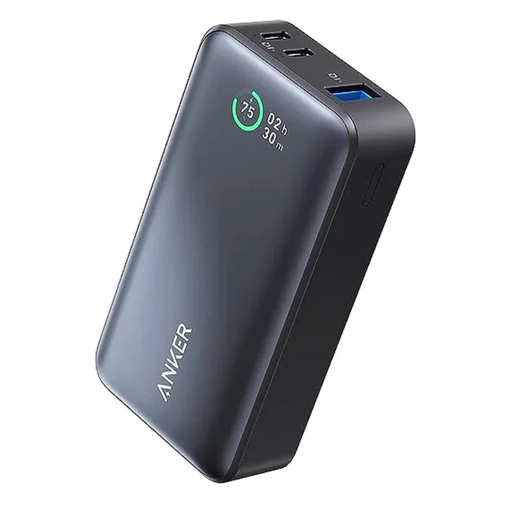 Anker Power Bank, 533 Power Bank 30W Power IQ 3.0 Portable Charger with PD 30W A1256H (Black)
