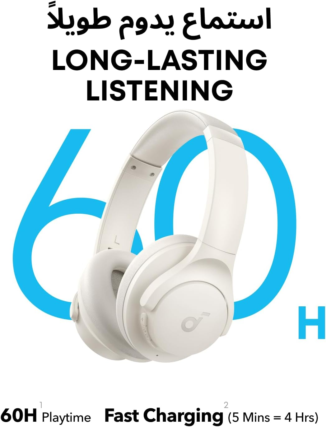Anker Soundcore Q11i Wireless Over-Ear Headset – A3005HA1 - A3005H21  (WHITE)