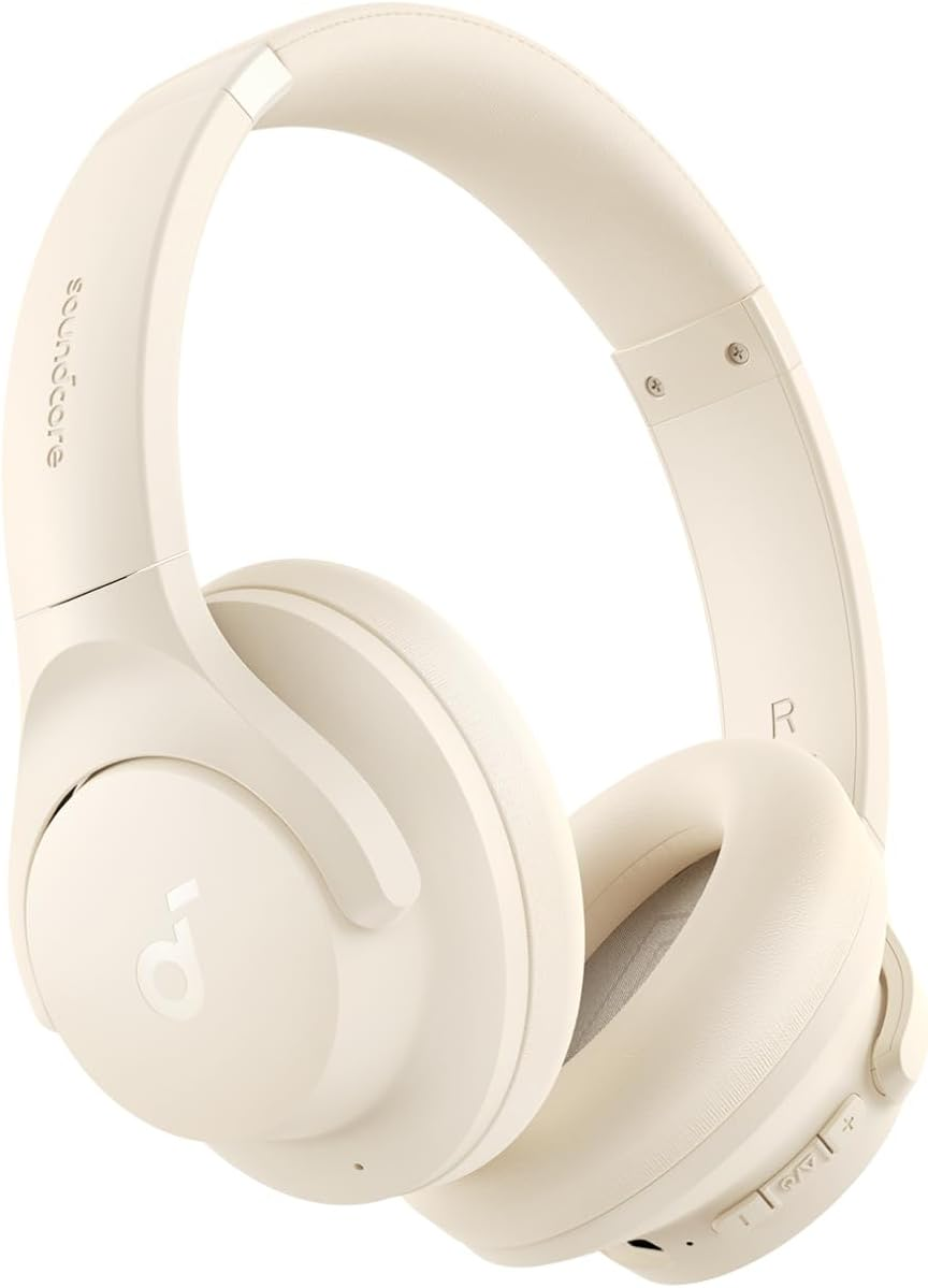 Soundcore by Anker Q20i Hybrid ANC Headphones Wireless Over-Ear Bluetooth 44H  (WHITE)