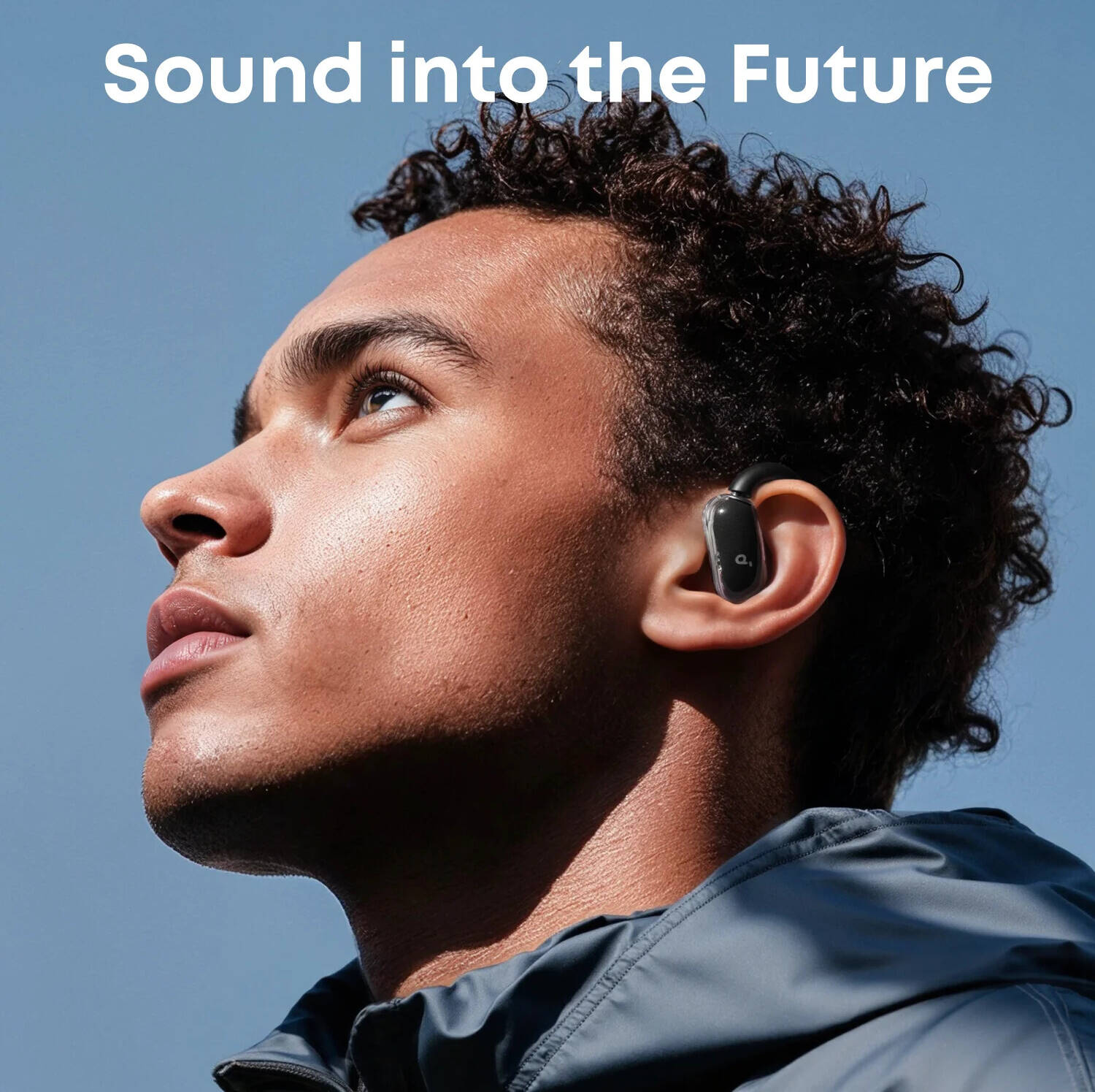 SoundCore V40i by Anker Open-Ear Headphones Crystal Clear Design Lidless Case 4 A3878H11