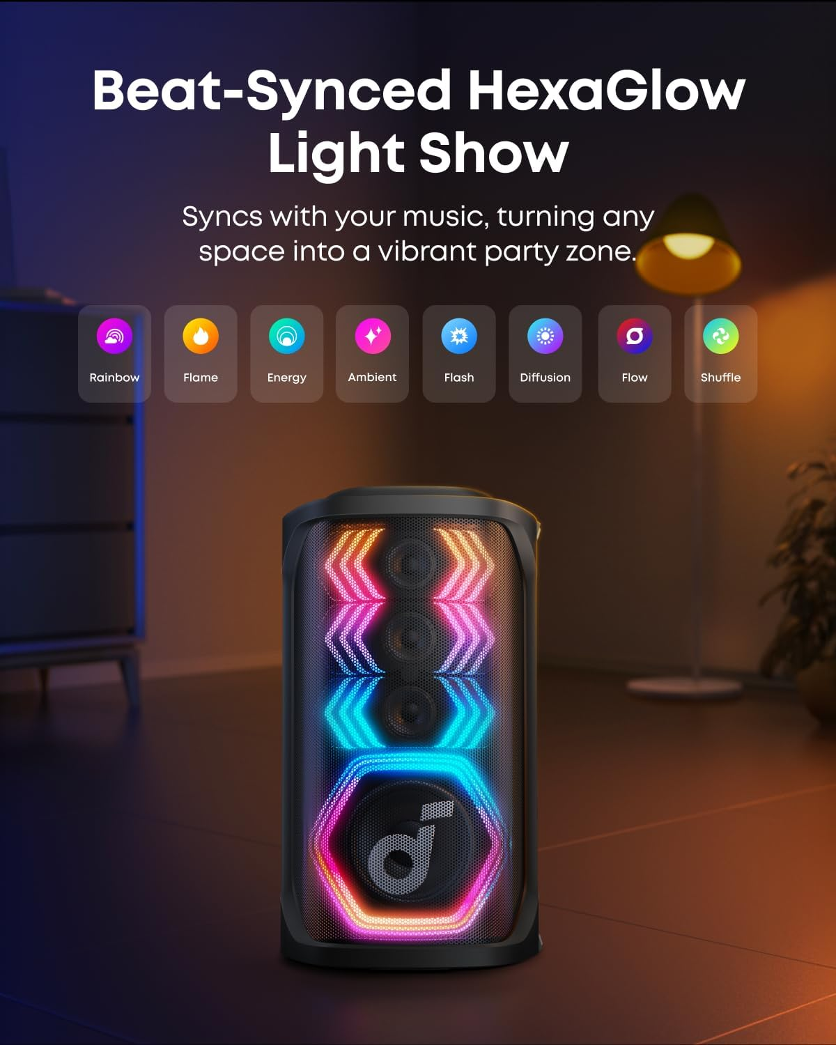 Soundcore Rave 3s Ai Wireless Party Speaker With Wireless Microphones