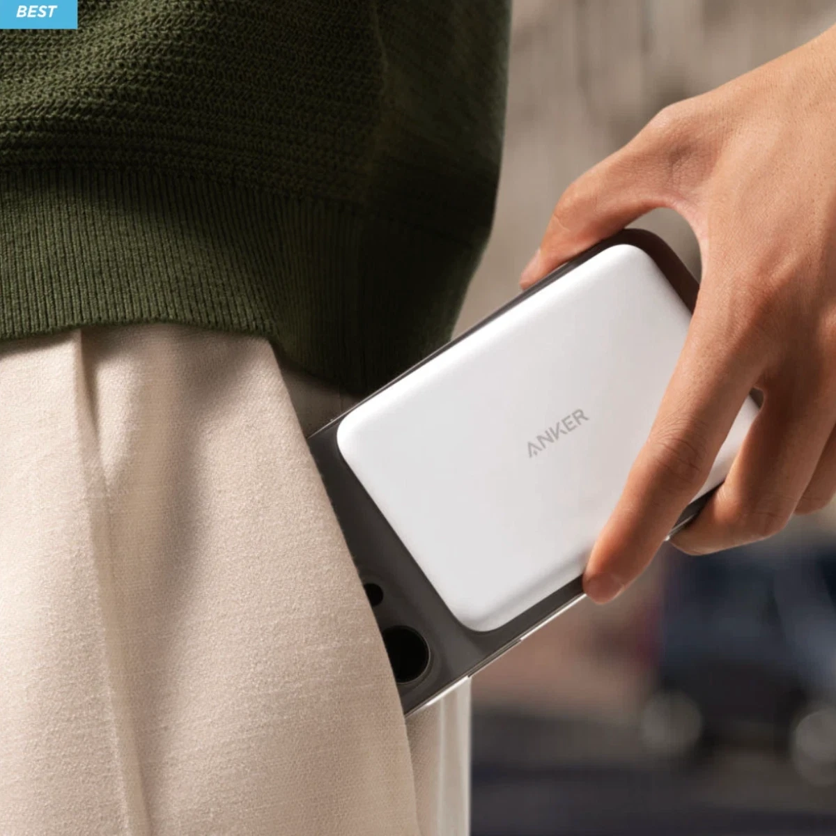 Anker Nano PB 5000 mAH MagGo A1665H11  (WHITE)