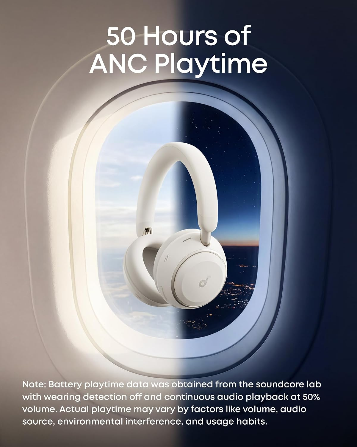 Anker Soundcore Space 2 Wireless On Ear Headset Jet D1402Z11 - D1402Z61 - D1402Z21 (WHITE)