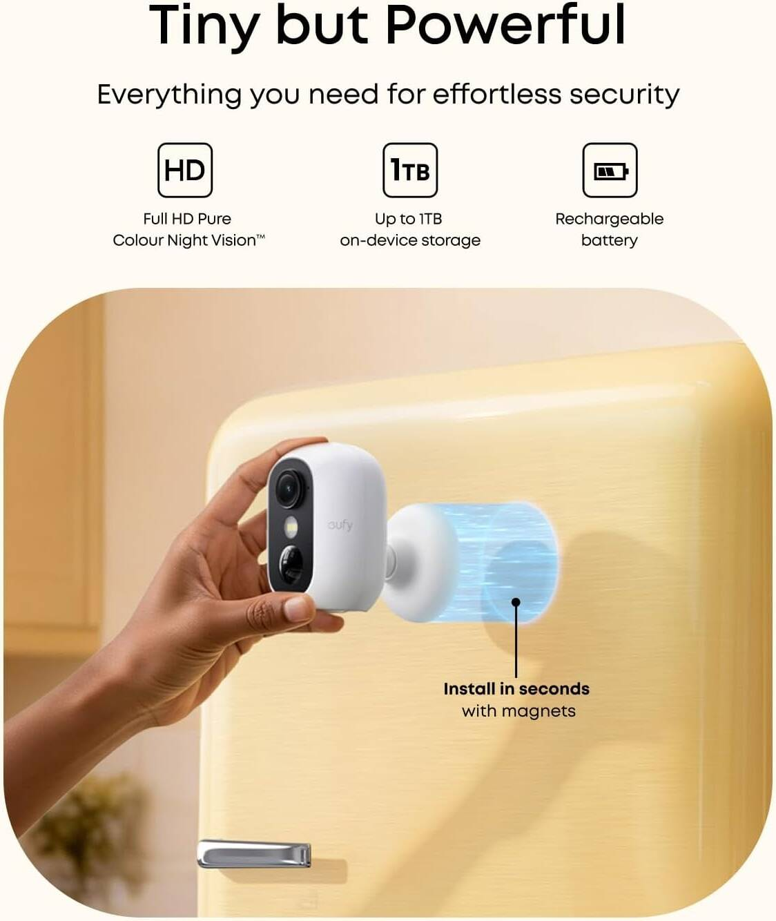 Eufy eufyCam C35 Solo Security Camera Kit – T8110421