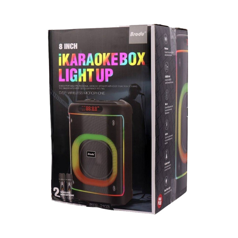 Brodu BTS-2102 * " Inch with Dual Microphone & RGB Light Up