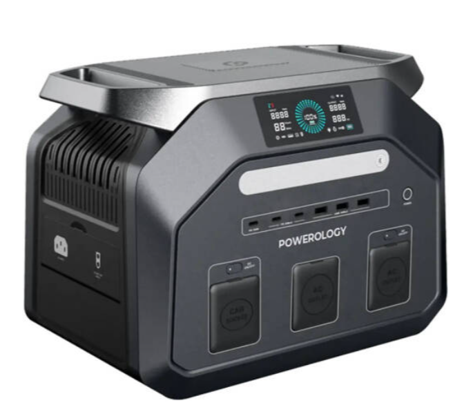 Powerology Dynamic 1800 Portable Power Station 1800W – Black