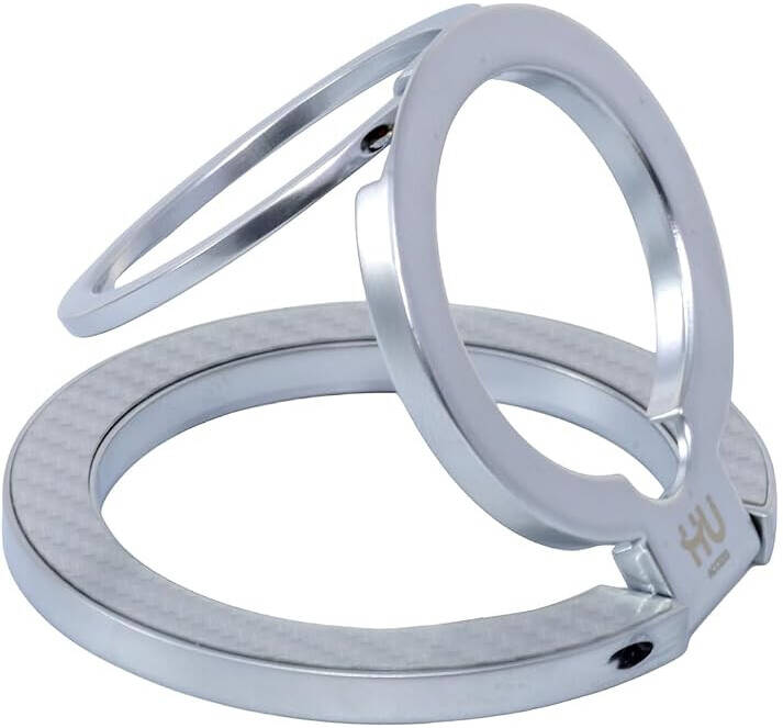 HU Snap.Hold.Go حامل هاتف مغناطيسي، حامل هاتف رفيع للغاية متوافق مع MagSafe مع قوة عالية HAC-1054 (روز جولد)-8