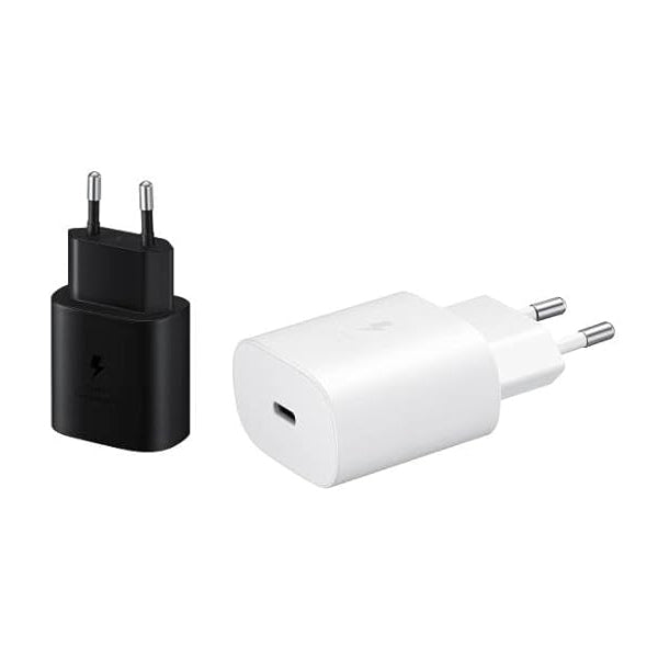 شاحن Samsung EP-T2510 بقوة 25W شحن فائق السرعة USB-C – أبيض وأسود