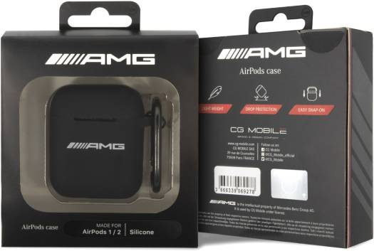 AMG AMA2RBK AirPods cover black Silicone Big Logo (AMA2RBK)