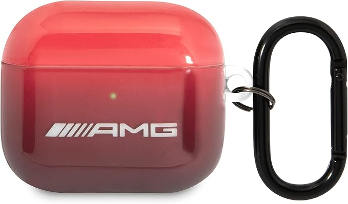 AMG Transparent Case White Logo for Airpods 3 - Red