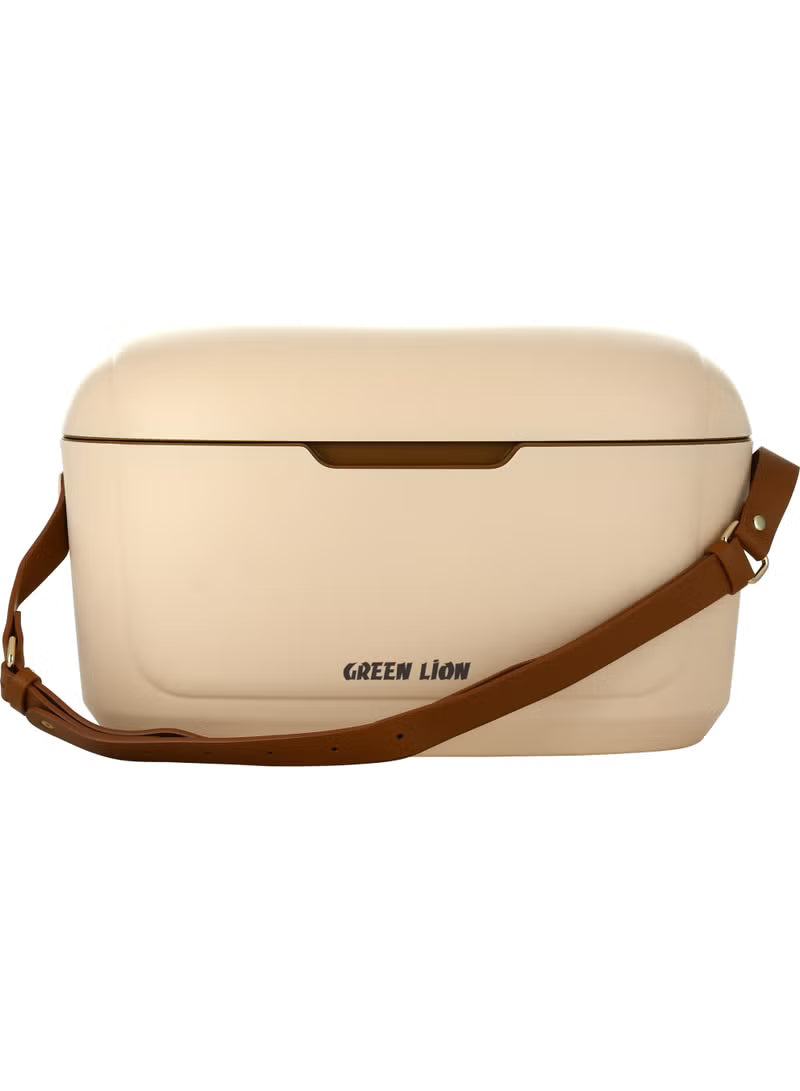 صندوق تبريد Green Lion Vintage بسعة 20 لتر مع حزام حمل قابل للتعديل