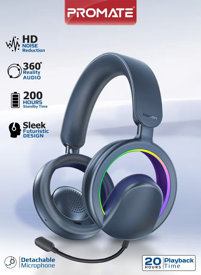 PROMATE Novon. High Fidelity BT 5.4 Open Ear Headphones-4
