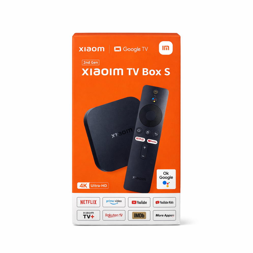 Xiaomi TV Box S الجيل الثاني – مشغل بث ذكي بدقة 4K مع Google TV