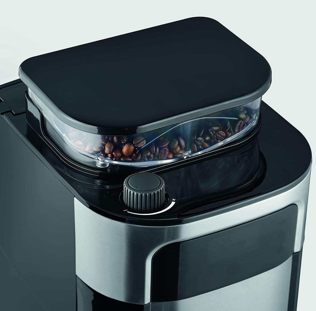 Severin Ka 4813 Coffee Maker Black Stainless Steel Cup 10 Display Glass Jug Grinder Timer