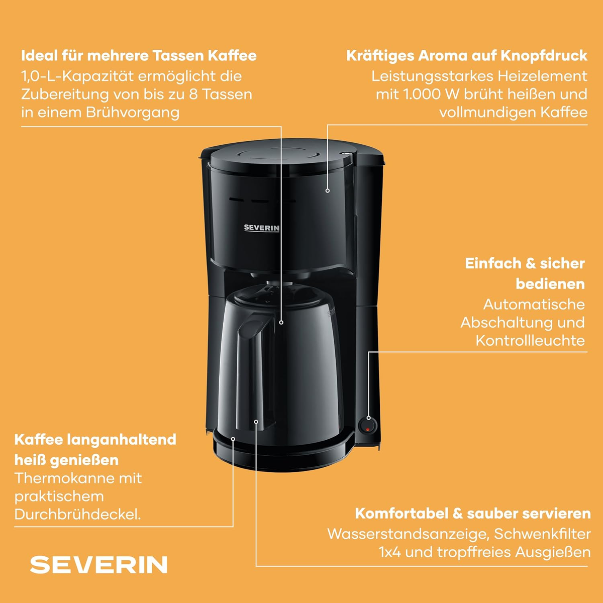 SEVERIN KA 9306 Drip Coffee Maker(OT)