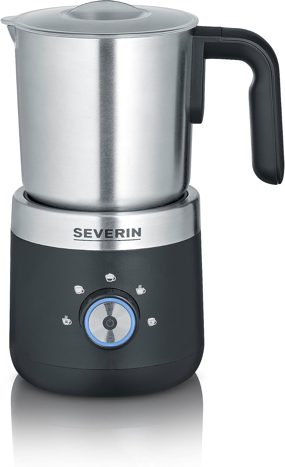 SEVERIN SM 3588 Induction Milk Frother 300 ml Hot and Cold Black and Silver (OT)