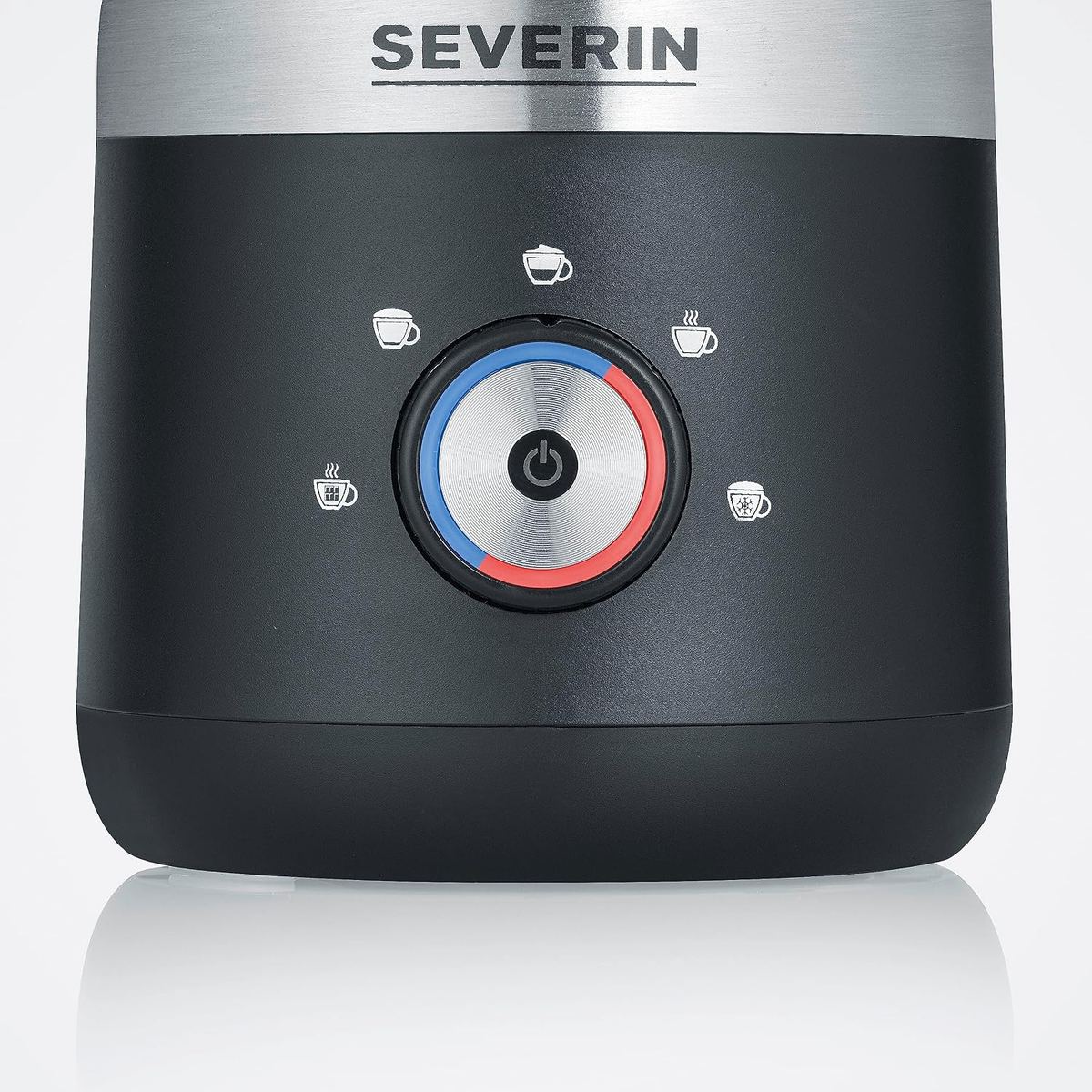 SEVERIN SM 3588 Induction Milk Frother 300 ml Hot and Cold Black and Silver (OT)