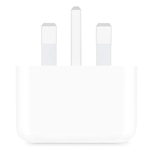 شاحن Apple الأصلي 20W USB-C Power Adapter – شحن سريع – قابس بريطاني UK – أبيض