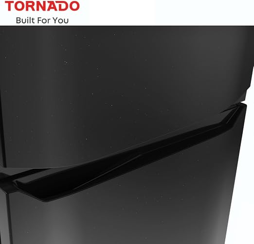 ثلاجة Tornado عاكس بدون تجميد 296 لتر بابين أسود RF-31Ftv-Bk-6