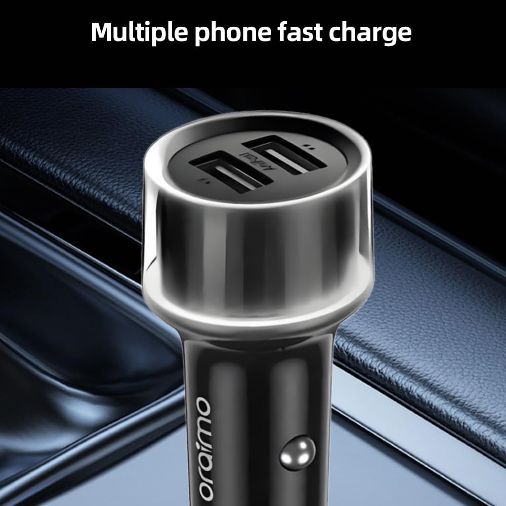ORAIMO Dual Port Car Charger Highway 15- Black OCC-1152D-BK