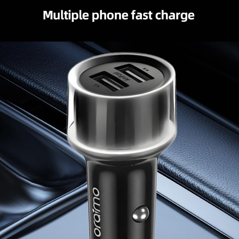 ORAIMO Dual Port Car Charger Highway 15- Black OCC-1152D-BK