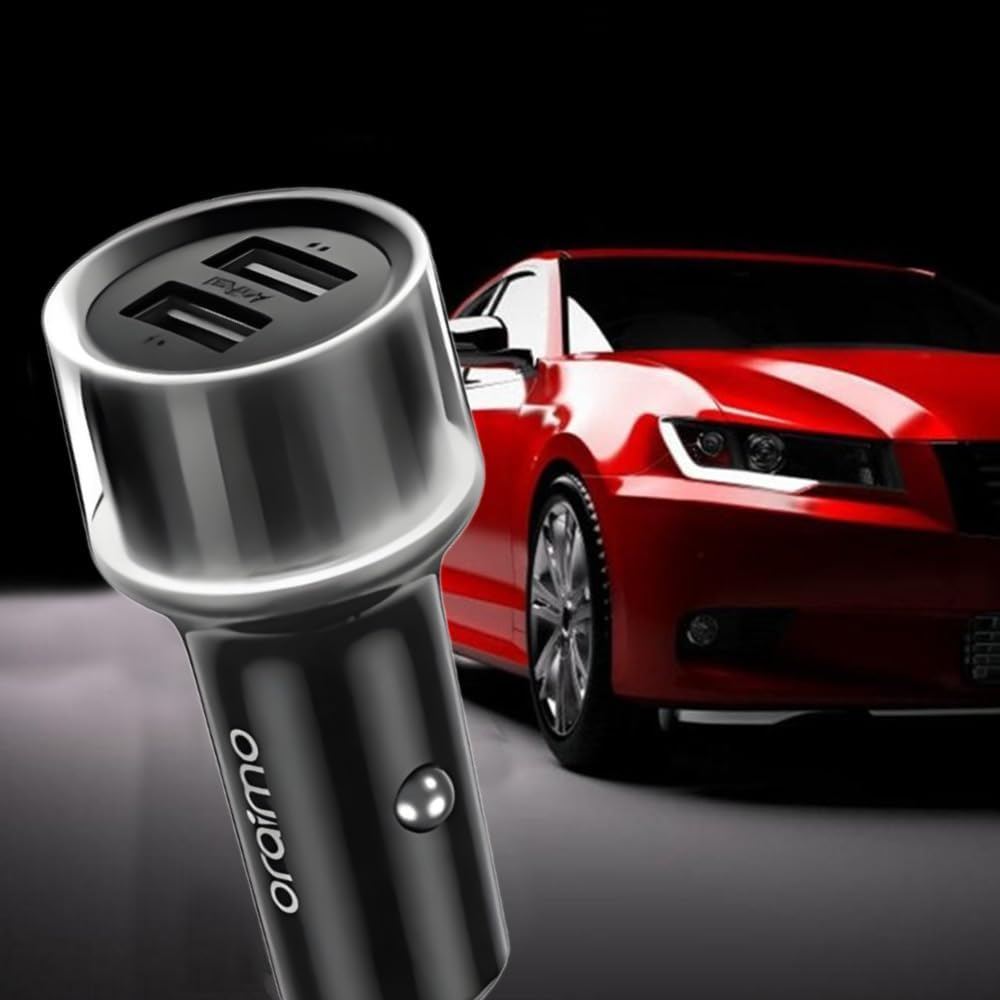 ORAIMO Dual Port Car Charger Highway 15- Black OCC-1152D-BK