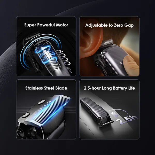 ORAIMO Effortless Grooming SmartClipper 2C - Silver OPC-CL30C