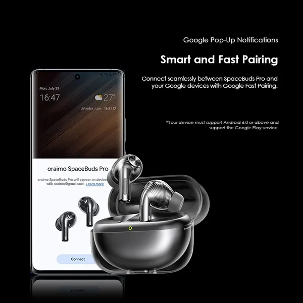 ORAIMO TWS 50dB ANC - SpaceBuds Pro - GreyOTW-930
