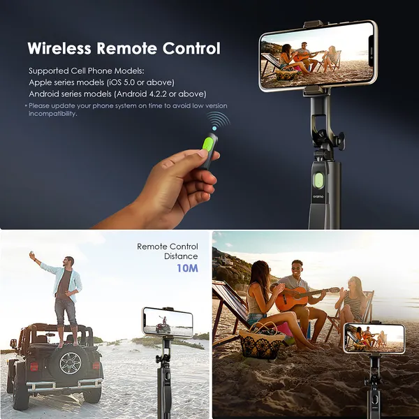 ORAIMO Full Angle Shooting Ultra Stable Phone Tripod - SmartTripod 2 - Graphite Grey OLS-201A