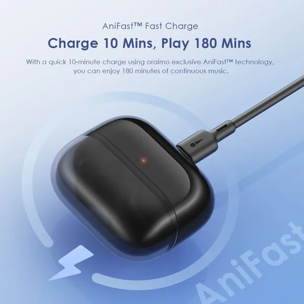 ORAIMO ANC Wireless Earbuds - SpaceBuds Z Obsidian Black OTW-625-BK