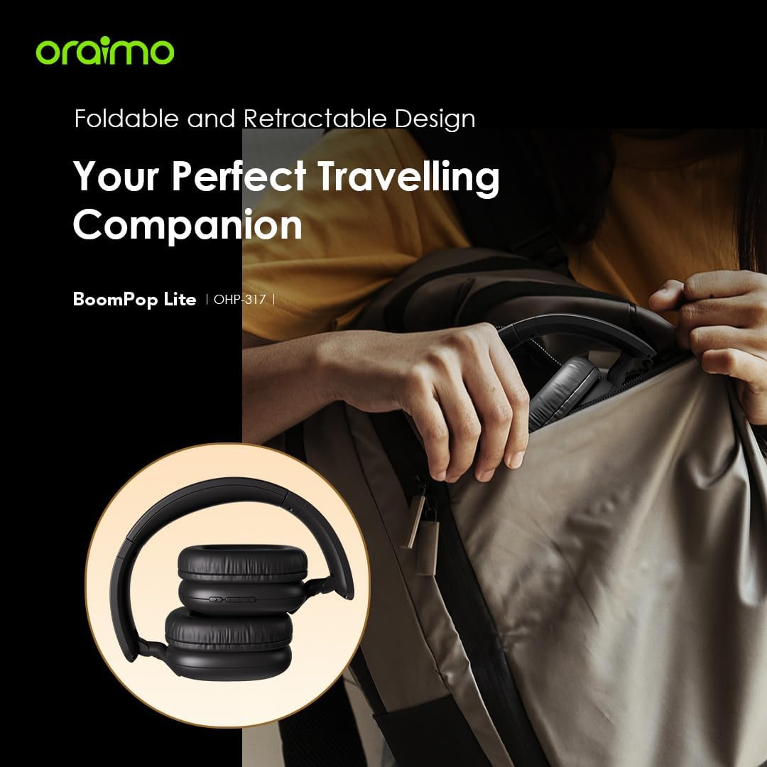 ORAIMO Overhead HavyBass Headphones -  BoomPop Lite - Gold OHP-317-GD