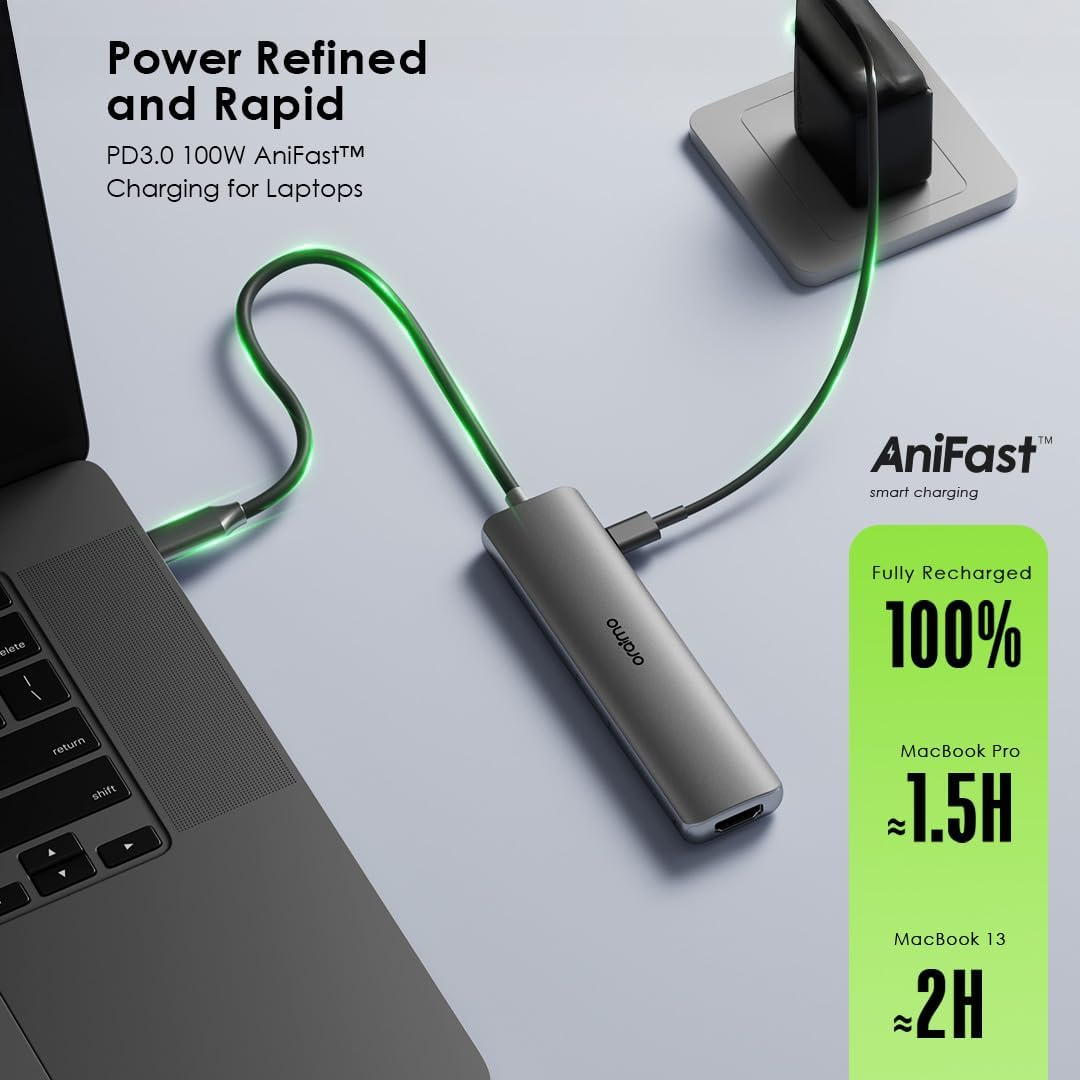 ORAIMO 7in1 Multifunction HUB PowerTrans - Chrome OUH-511