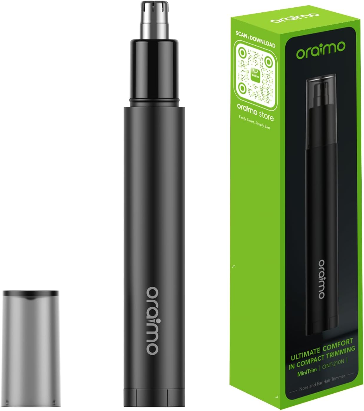 ORAIMO Compact Nose Hair Trimmer - MiniTrim- Black ONT-210N