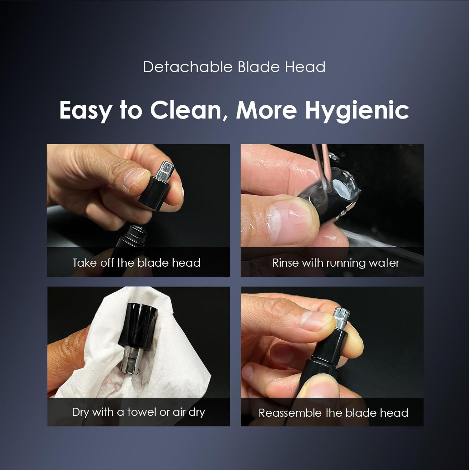 ORAIMO Compact Nose Hair Trimmer - MiniTrim- Black ONT-210N