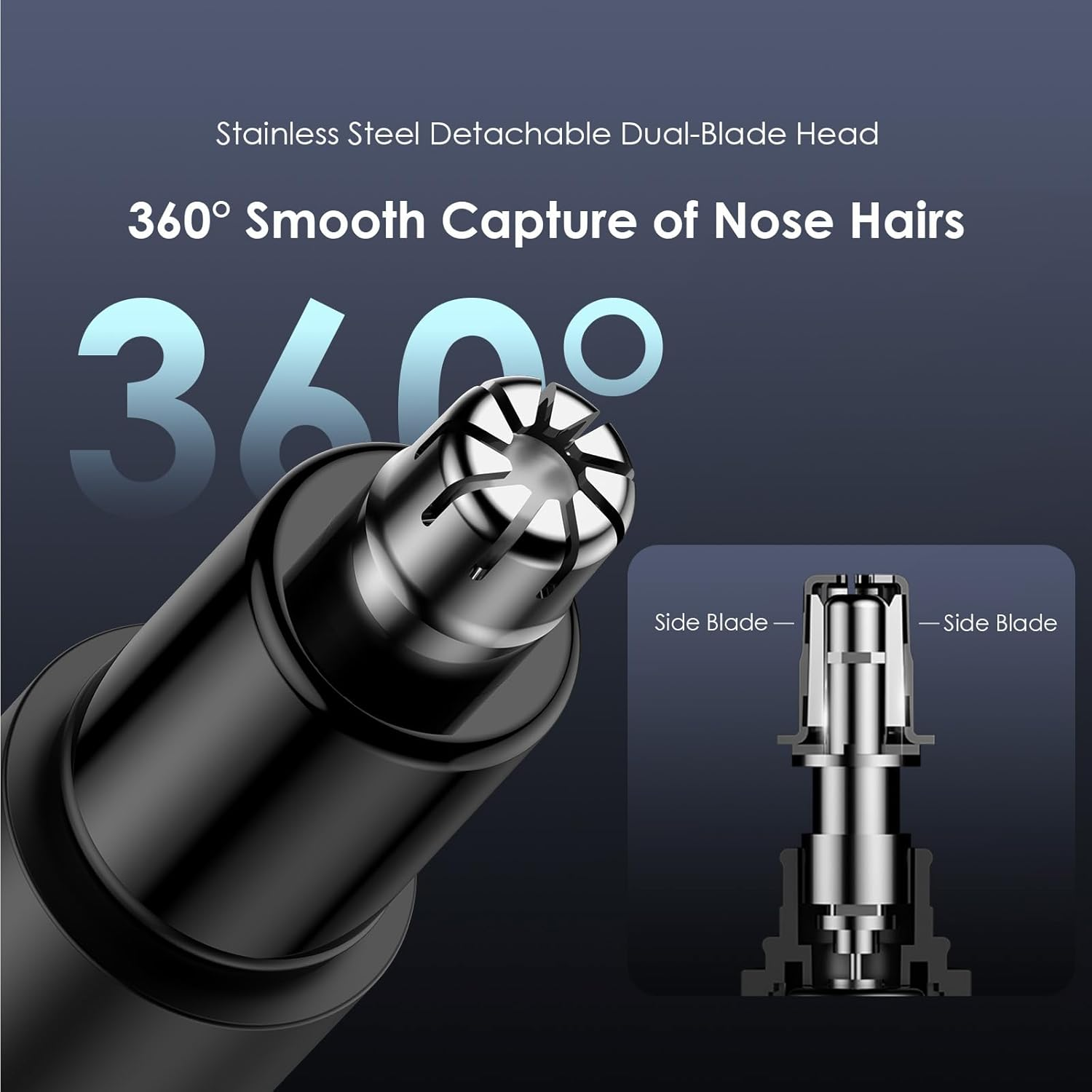 ORAIMO Compact Nose Hair Trimmer - MiniTrim- Black ONT-210N