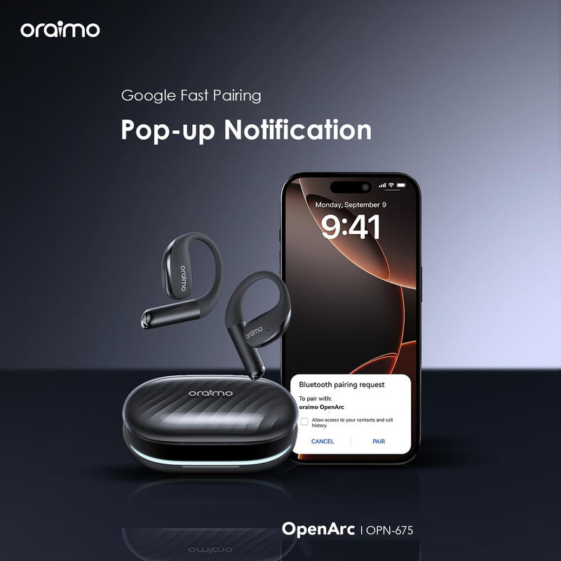 ORAIMO Open Ear TWS - OpenArc - Black OPN-675