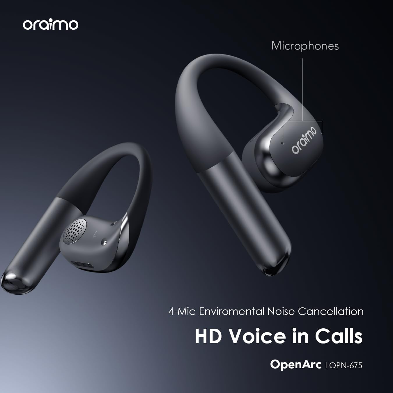 ORAIMO Open Ear TWS - OpenArc - Black OPN-675