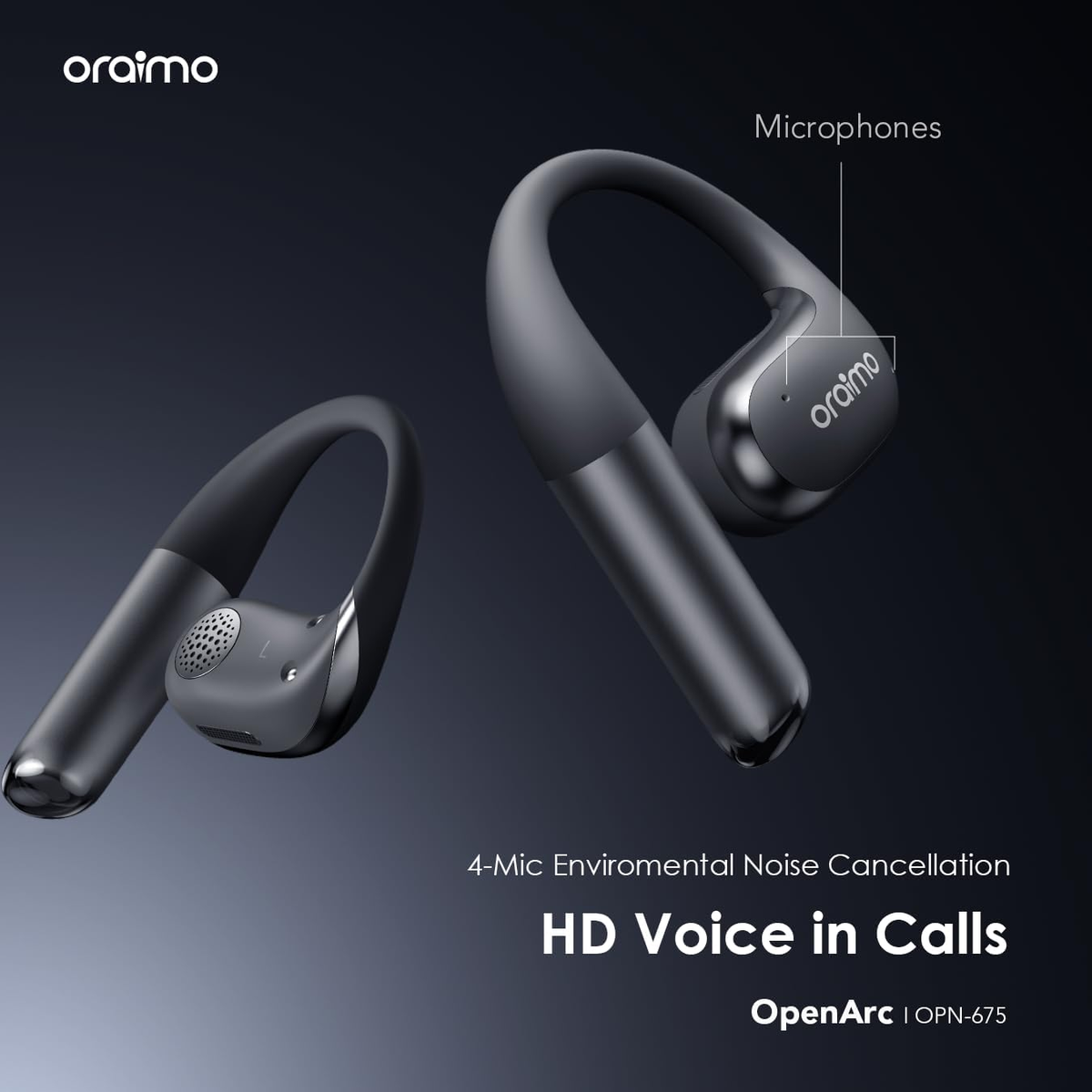 ORAIMO Open Ear TWS - OpenArc - Black OPN-675