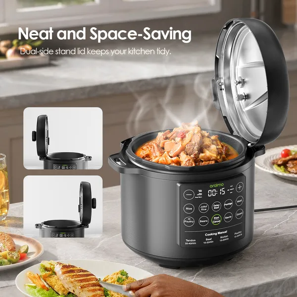 ORAIMO Electric Pressure Cooker - TenderPot- Graphite Grey OEC-201A