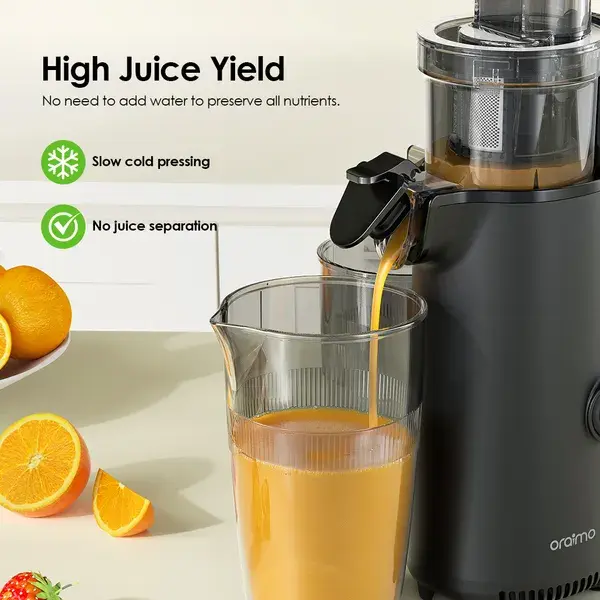 ORAIMO High Yield Mini Slow Juicer - EasyJuice Mini- Graphite Grey OMJ-201A