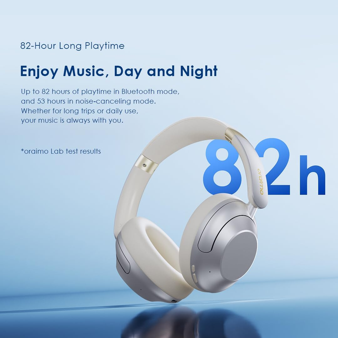 ORAIMO Overhead HavyBass ANC Headphones -  BoomPop Pro - Gold OHP-917-GD