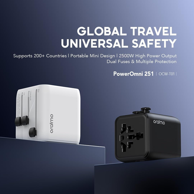ORAIMO Universal Travel Adapter - PowerOmni 251 OCW-T01