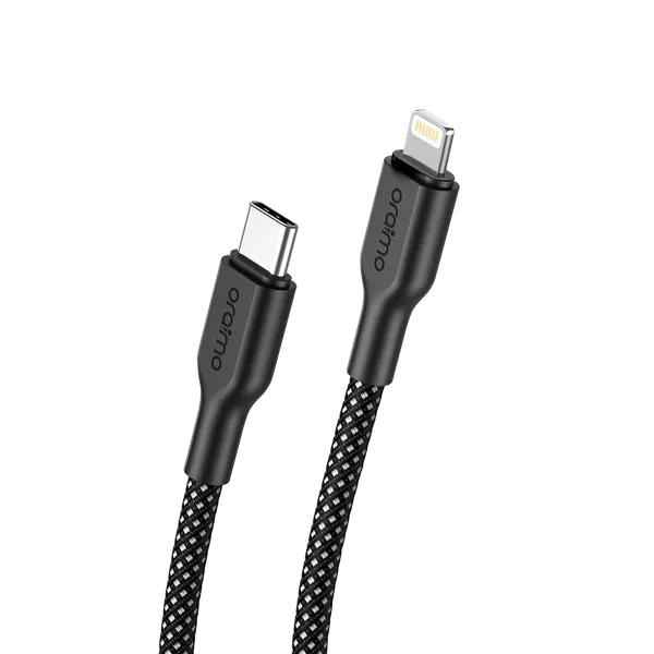 ORAIMO 3A 45w Type C to Lightning Cable - Braid- Black OCD-152CL-BK