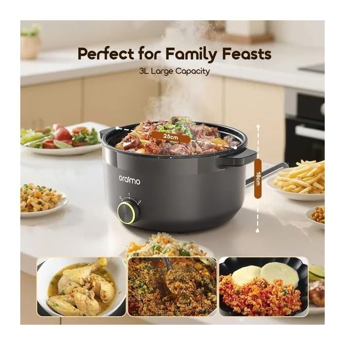 ORAIMO Multifunctional Electronic Cooker - MultiPot- Graphite Grey OHP-261A